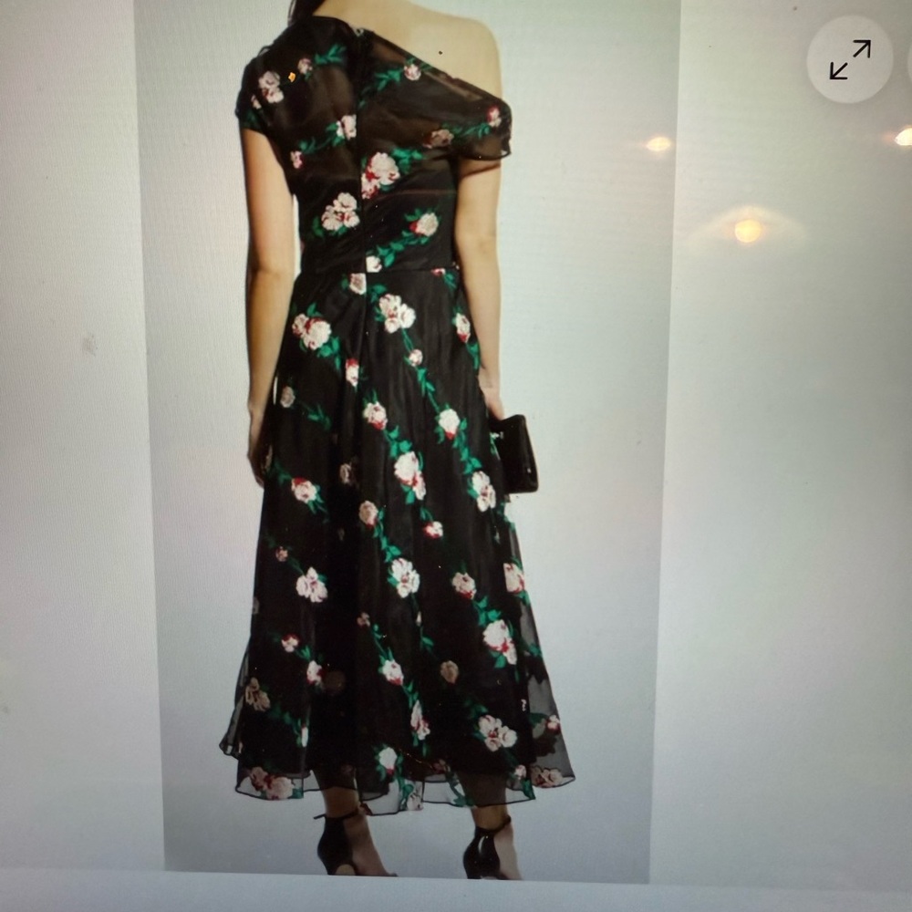 Lela Rose  One-Shoulder Dress